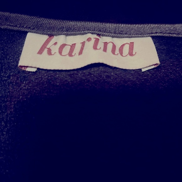 Soft polyester spandex grey dress, excellent condition. Sleeves go past elbows - Picture 3 of 3